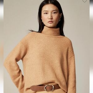NWT J.Crew Super Soft Turtleneck Wool Sweater size XS in black